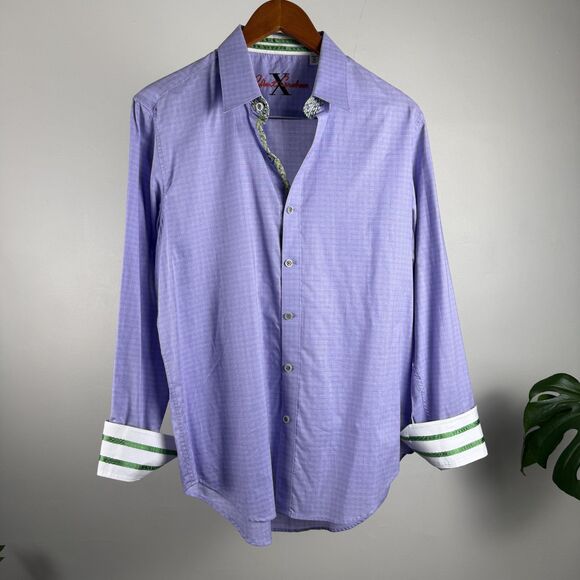 3 Robert Graham Men’s Shirt Bundle, Size Medium – Three Piece Lot, 100% Cotton - Picture 2 of 15